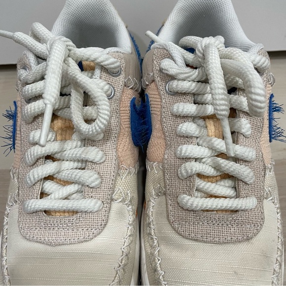 Women’s Nike Air Force 1 '07 'LA Flea' Anniversary Edition Size 7.5 Blue Orange - Picture 4 of 12